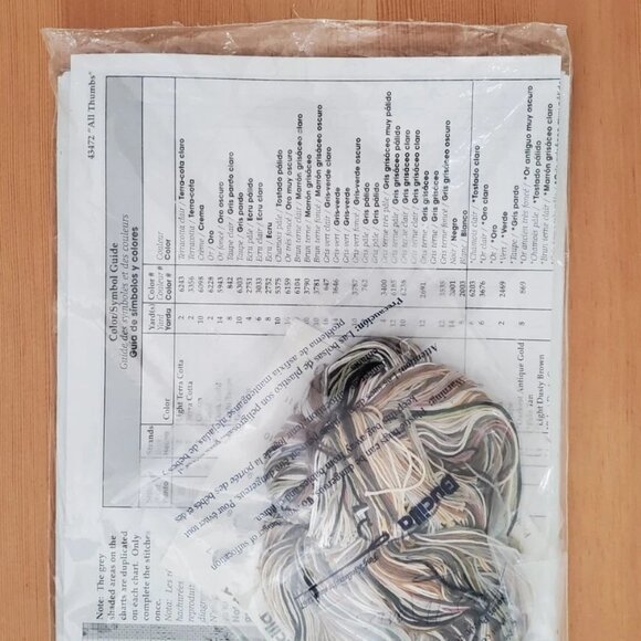 Bucilla All Thumbs Counted Cross Stitch Kit Tabby Cat Sue Ellen Ross 16.5 x 11.5 - Picture 5 of 6